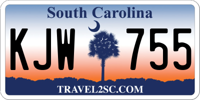 SC license plate KJW755