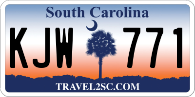 SC license plate KJW771