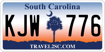 SC license plate KJW776
