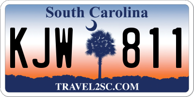SC license plate KJW811