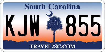 SC license plate KJW855