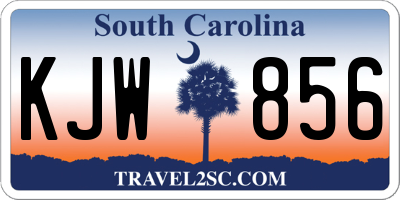 SC license plate KJW856