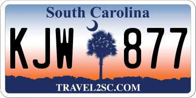 SC license plate KJW877