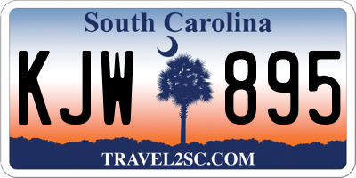SC license plate KJW895