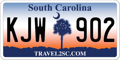 SC license plate KJW902
