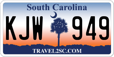 SC license plate KJW949