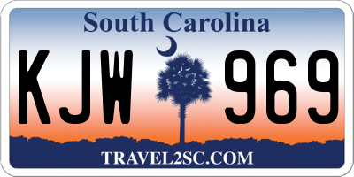 SC license plate KJW969