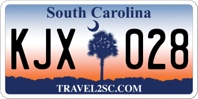SC license plate KJX028