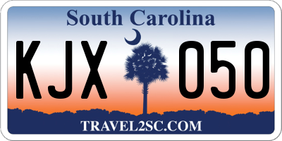 SC license plate KJX050