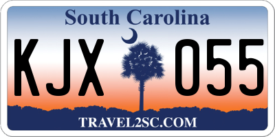 SC license plate KJX055