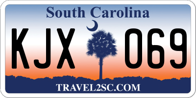 SC license plate KJX069