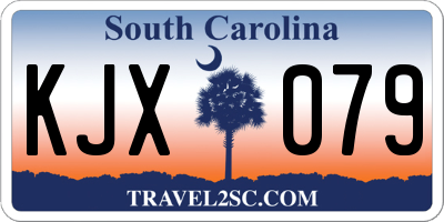 SC license plate KJX079