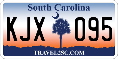SC license plate KJX095