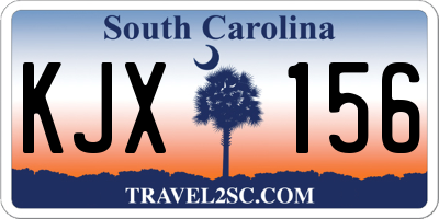 SC license plate KJX156
