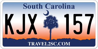 SC license plate KJX157