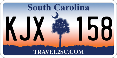 SC license plate KJX158