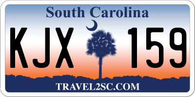SC license plate KJX159