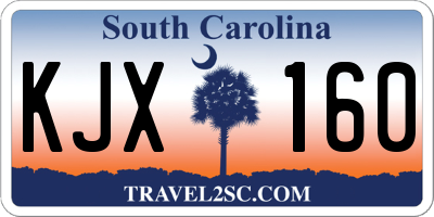 SC license plate KJX160