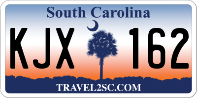 SC license plate KJX162