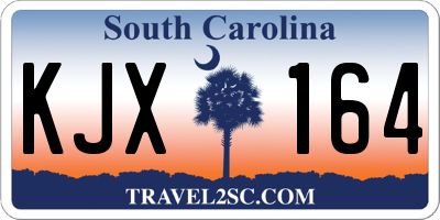 SC license plate KJX164