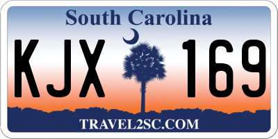 SC license plate KJX169