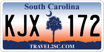SC license plate KJX172