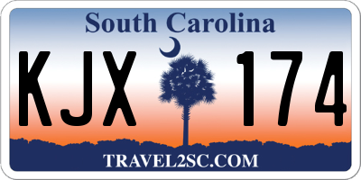 SC license plate KJX174