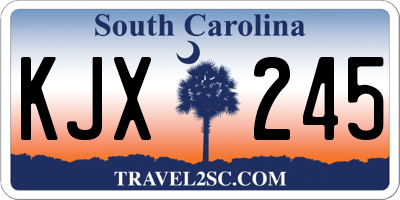 SC license plate KJX245