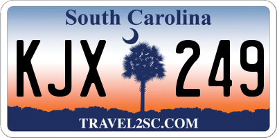 SC license plate KJX249