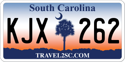SC license plate KJX262