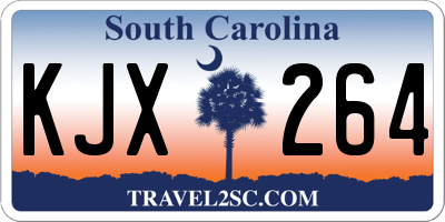 SC license plate KJX264