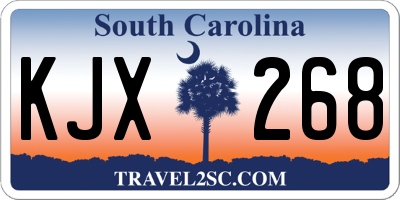SC license plate KJX268