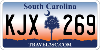 SC license plate KJX269