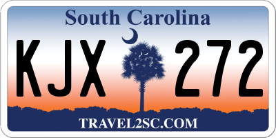 SC license plate KJX272