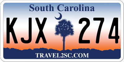 SC license plate KJX274