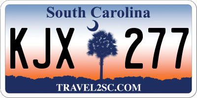 SC license plate KJX277