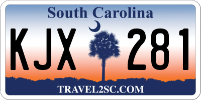 SC license plate KJX281