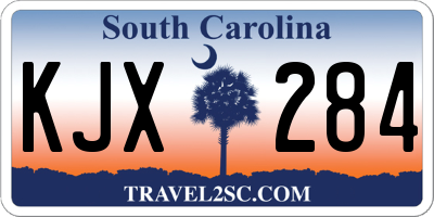 SC license plate KJX284