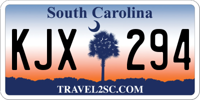 SC license plate KJX294