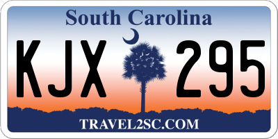 SC license plate KJX295
