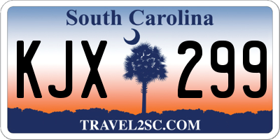 SC license plate KJX299
