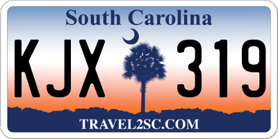 SC license plate KJX319