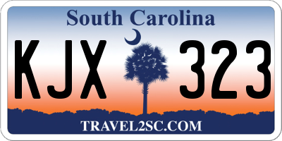 SC license plate KJX323