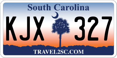 SC license plate KJX327