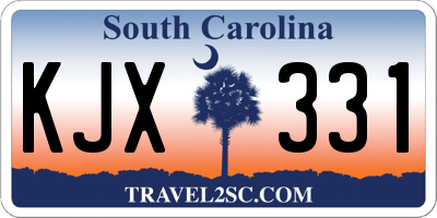 SC license plate KJX331
