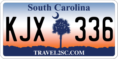 SC license plate KJX336