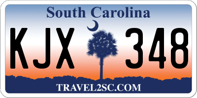 SC license plate KJX348