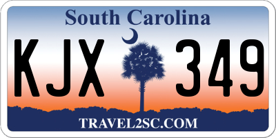 SC license plate KJX349
