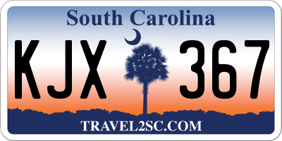 SC license plate KJX367