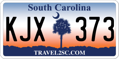 SC license plate KJX373
